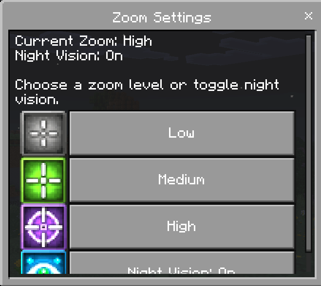 Improved Zoom - Player Controlled Zoom System
